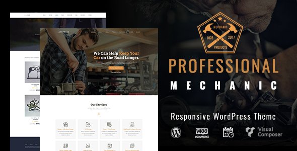 Mechanic Professional - Responsive WordPress Theme - Retail WordPress TFx Morley Jerrod
