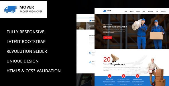 Mover - Company WordPress Theme - Corporate WordPress TFx Kyler Jocelyn
