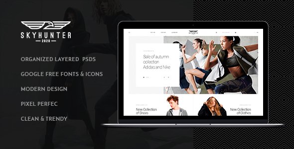 Skyhunter - Creative Shop PSD - Shopping Retail TFx Arvel Maurice