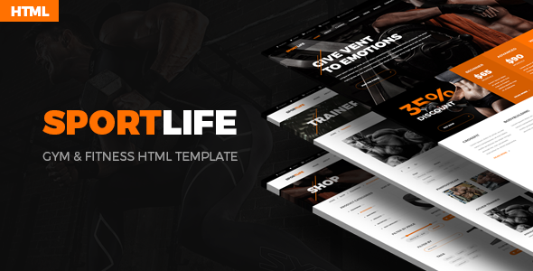 SportLife – Sport, Gym & Fitness HTML Template - Health & Beauty Retail TFx Malachi Jarrod