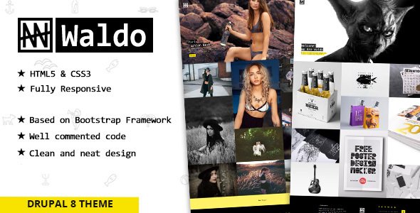Waldo - Creative Portfolio Drupal 8 Theme - Portfolio Creative TFx Fletcher Sota