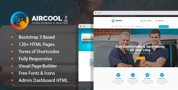 AirCool - Conditioning And Heating WordPress theme - Business Corporate TFx Allan Boniface