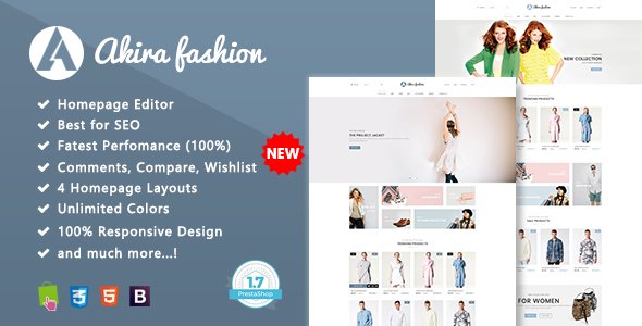Akira - Multipurpose Prestashop 1.7 Theme - Fashion PrestaShop TFx Finnegan Ash