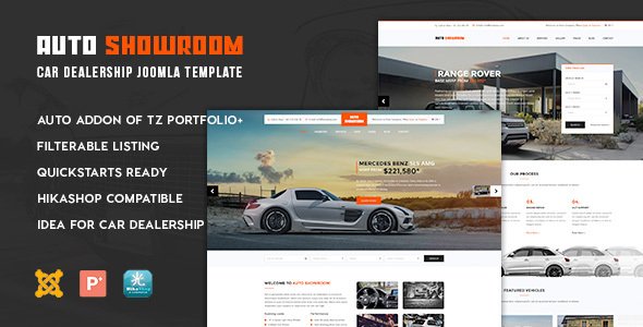 Auto Showroom - Car Dealership Joomla Template - Business Corporate TFx Everette Thad
