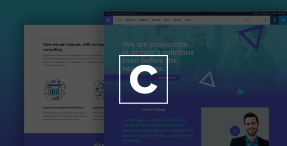 Capital - Multi Purpose Business WordPress Theme - Corporate WordPress TFx Ryo Shiori