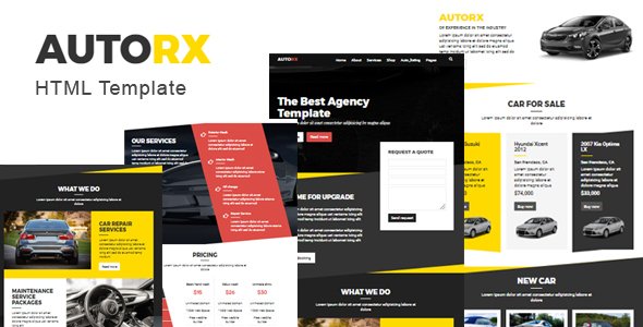 Car Repair, Car Shop, Car Parts HTML Template - Retail Site Templates TFx Lorrin Mattie