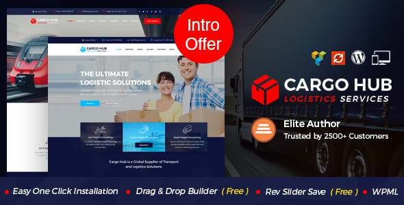 Cargo HUB - Transport WordPress Theme for Transportation, Logistics and Shipping Companies - Business Corporate TFx Asher Napier