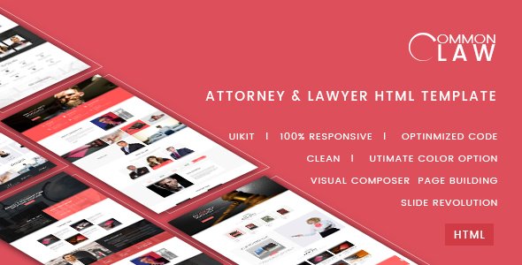 Common Law - Attorney & Lawyer HTML Template - Business Corporate TFx Algar Zed
