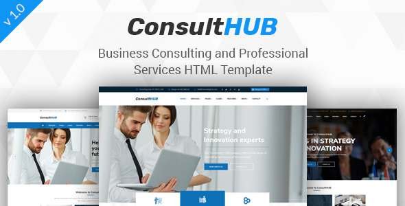 Consult HUB - Business Consulting and Professional Services HTML Template - Business Corporate TFx Hayate Jess
