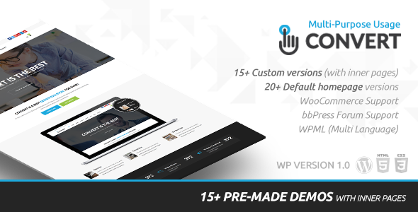 Convert Responsive Multi-Purpose WordPress - Creative WordPress TFx Zoroaster Leith