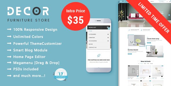 Decor - Simple & Clean Furniture - Interior Design Prestashop Theme - Shopping PrestaShop TFx Erskine Shaun