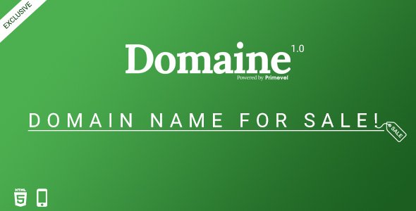Domaine -  Responsive Domain For Sale Template - Miscellaneous Specialty Pages TFx Wilmer Wallis