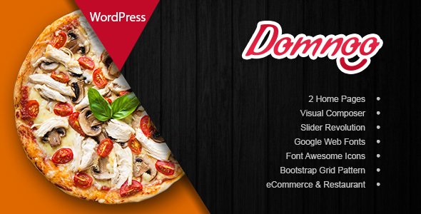 Domnoo - Pizza & Restaurant WordPress Theme - WooCommerce eCommerce TFx Caligula Wright