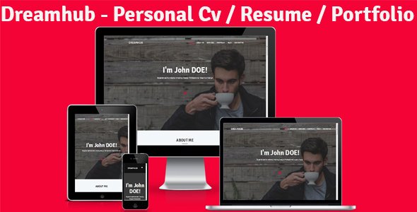 Dreamhub - Personal Resume-CV-Portfolio HTML Template - Personal Site Templates TFx Cortney Pancras