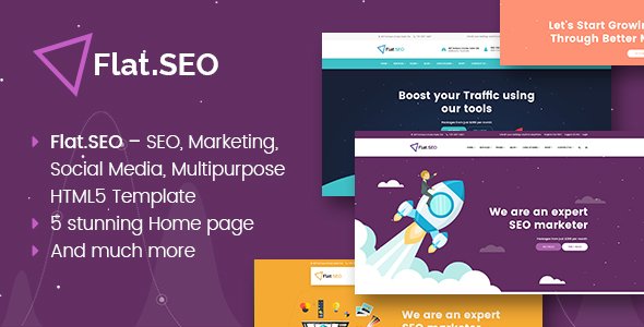 Flat SEO - Wordpress premium theme - Corporate PSD Templates TFx Bishop Todd
