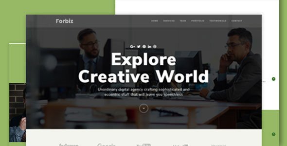 Forbiz - Creative Multipurpose Template - Technology Site Templates TFx Takuya Kadek