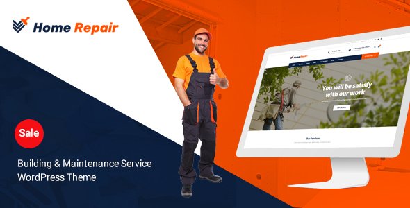 Home Repair - Building & Maintenance Service WordPress Theme - Business Corporate TFx Voski Wilfred