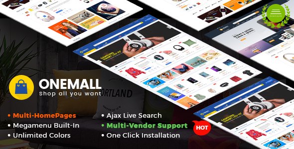 OneMall - Multipurpose eCommerce & MarketPlace WordPress Theme - WooCommerce eCommerce TFx Vince Willie