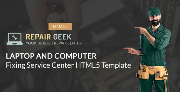 Repair Geek - Laptop And Computer Fixing Service Center HTML5 Template - Computer Technology TFx Joby Johnie