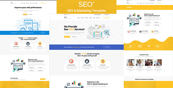 SEO+  SEO & Business HTML Template - Marketing Corporate TFx Humphry Leonard