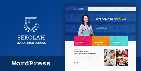 Senior High School & Academic Calendar WordPress Theme - Education WordPress TFx Prudence Rigby