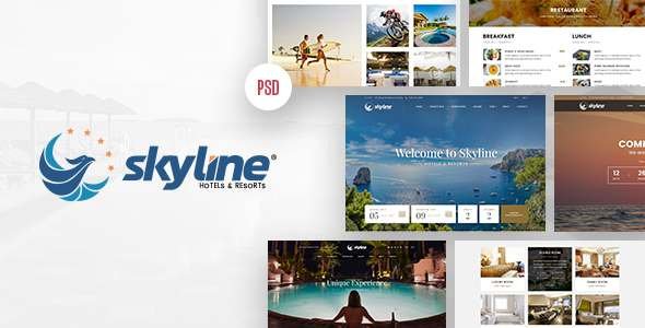 SkyLine - Hotel Booking PSD Template - Retail PSD Templates TFx Jerald Christopher
