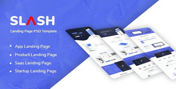Slash - Multipurpose Landing Page PSD Template - Technology PSD Templates TFx Neely Ayumu