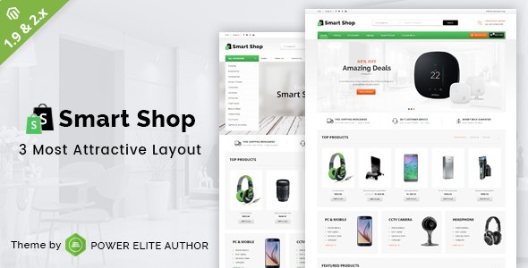 Smart Shop - Responsive Magento 1 & 2 Theme - Technology Magento TFx Kodey Ewart