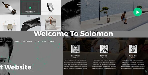Solomon – Creative Portfolio Template - Creative Site Templates TFx Gurgen Quincey