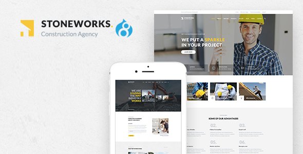 Stoneworks - A Professional Drupal Theme for Construction, Architect & Building Business - Business Corporate TFx Braiden Hedley