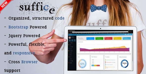 Suffie | Suffice Responsive Admin Dashboard Template - Admin Templates Site Templates TFx Brendan Ocean