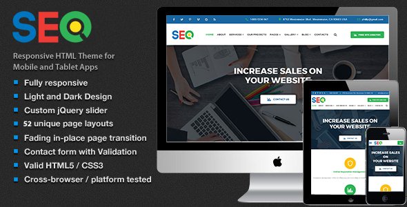 The SEO - SEO and Digital Marketing Agency Template HTML5 - Corporate Site Templates TFx Hallam Jason