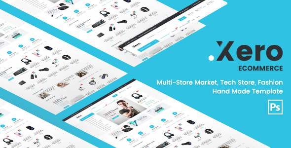 Xero - Multi-Store Tech, Fashion & Handmade PSD Template - Retail PSD Templates TFx Ralf Moses