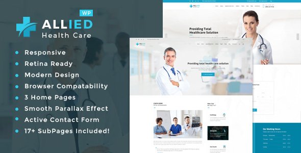 Allied Health Care - Health And Medical WordPress Theme - Health & Beauty Retail TFx Sid Richie