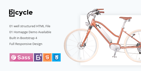Bicycle - Bootstrap 4 Creative Single Product HTML5 Template - Shopping Retail TFx Shin Jae