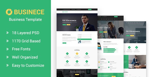 Businece- Business and Consulting PSD Template
           TFx Billie Benj