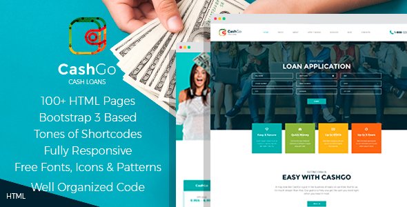 CashGo - Fast Loan Financial Company HTML Template with Visual Page Builder
           TFx Bertrand Esme