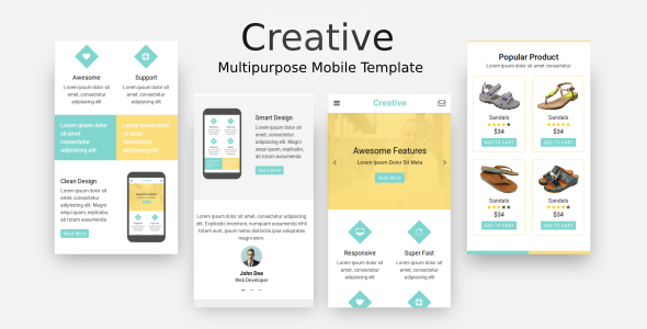 Creative - Multi-Purpose Mobile Template
           TFx Quentin Colby