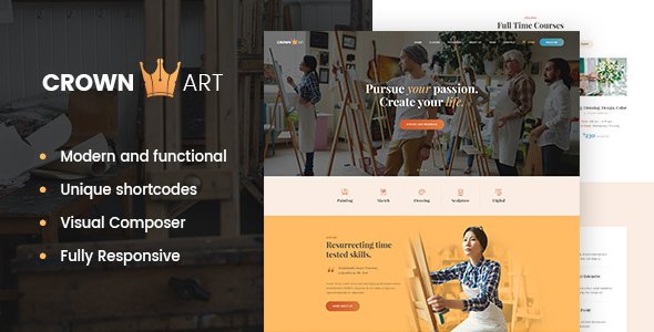 Crown Art | Arts School WordPress Theme
           TFx Sacheverell Woodrow