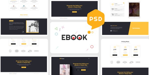 Ebooks - One Page Psd Template - Creative PSD Templates TFx Basil Chad