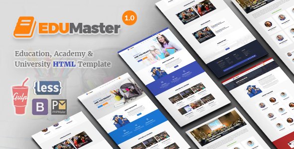 EduMaster - Education HTML Template
           TFx Reginald Boris