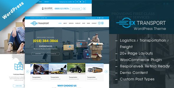 Extransport - Freight, Logistics WordPress theme
           TFx Tobias Zavier