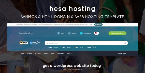 HESA HOSTING - WHMCS & HTML Domain & Web Hosting Template (RTL Included)
           TFx Erick Grant