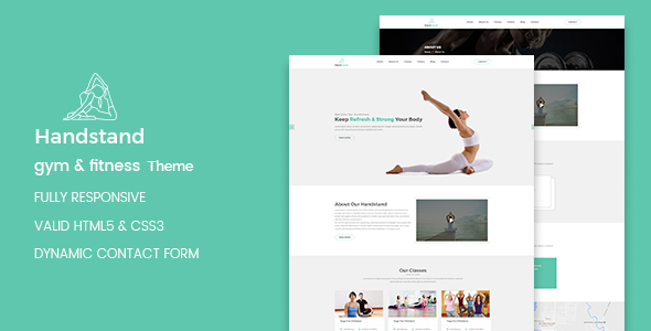 Handstand - Gym & Fitness WordPress Theme
           TFx Brent Bill