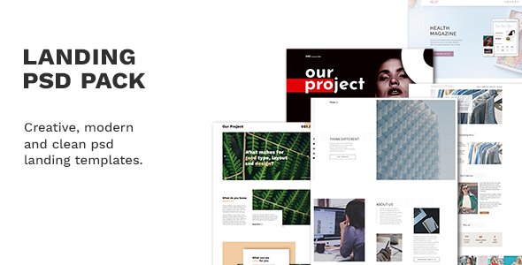 Landing Pack PSD Template - Business Corporate TFx Bonaventure Victor