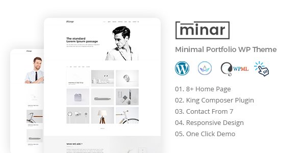 Minar - Minimal Portfolio WordPress Theme
           TFx Brady Mackenzie
