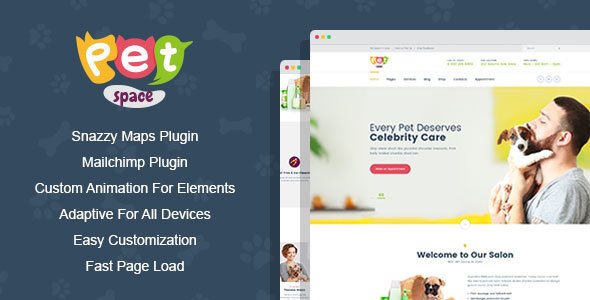PetSpace - Animal Grooming WordPress Theme
           TFx Hayk Hunter
