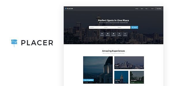 Placer - Geolocation & Directory Listing PSD Template
           TFx Barrie Audley