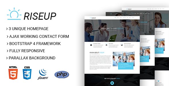 RiseUp - Multipurpose Business And Corporate HTML5 Template
           TFx Isamu Stepan