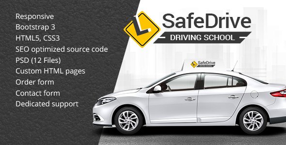 Safe Drive - Driving School HTML Website Template
           TFx Meriwether Warrick